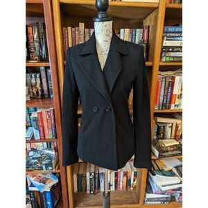 L'AGENCE black lightweight peacoat sz small new no tags sample piece